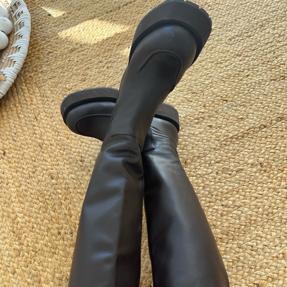 Revolve NWT Paloma Barceló Knee Platform Leather Boots. LOVE - Picture 10 of 16